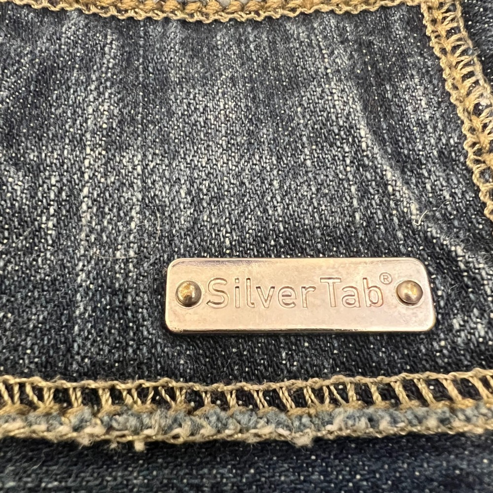 Levi's Silver Tab Men's Y2K Denim Shorts 32W Indie Sleaze‎ Jorts Skater Grunge - Picture 5 of 10